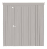 Arrow Elite Steel Storage Shed with Pent Roof, Cool Grey, 6-ft x 4-ft