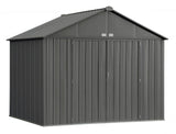 Arrow EZEE Galvanized Steel Storage Shed, Charcoal, 10-ft x 8-ft