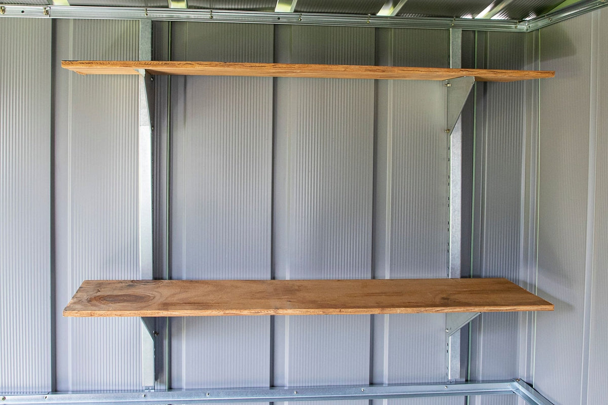 Arrow Galvanized Steel Shelf Kit with Hanger and Brackets