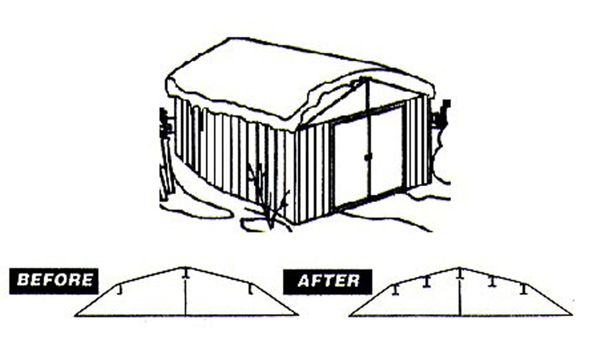 Arrow Roof Strengthening Kit for 6x5-ft and 8x6-ft Sheds