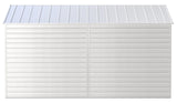 Arrow Select Galvanized Steel Storage Shed, Flute Grey, 10-ft x 14-ft