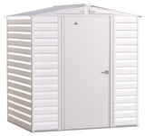 Arrow Select Galvanized Steel Storage Shed, Flute Grey, 6-ft x 5-ft