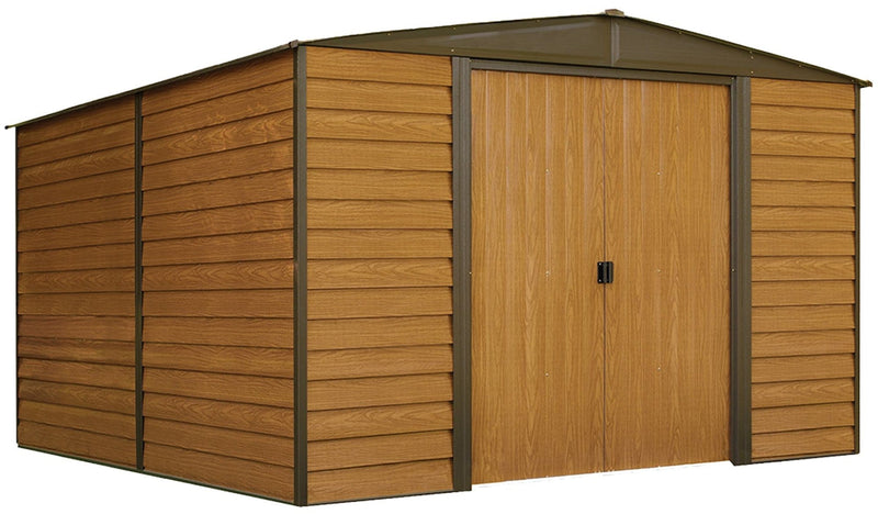 Woodridge Electro Galvanized Steel Storage Shed, 10-ft x 12-ft F6329