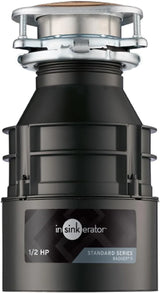 Badger 5 Garbage Disposal, 1/2 HP Continuous Feed, Durable Steel, Easy Install