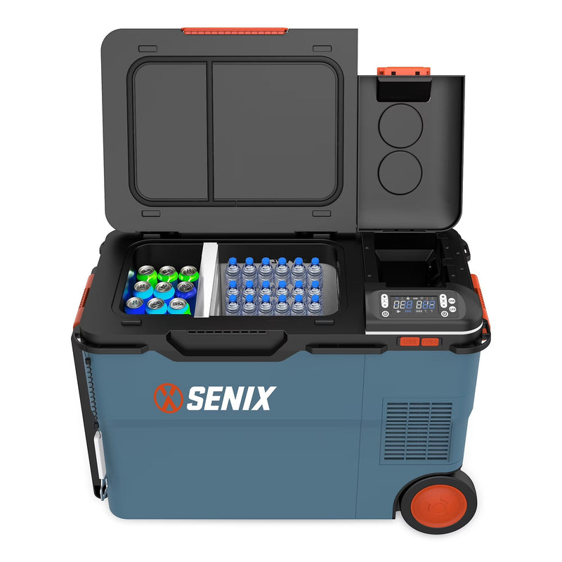 SENIX 26.4 Quart Portable Cooler/Warmer with Dual Mode Temperature Control, USB Ports, and Hybrid Power Options, Mini Fridge for Camping,... A5856