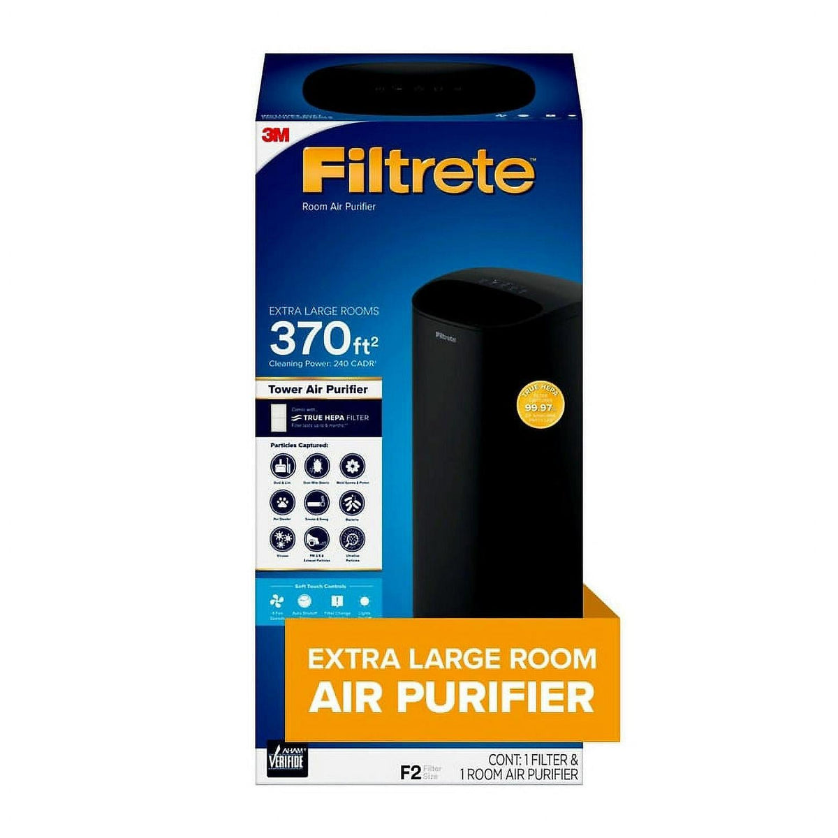 3M Filtrete Air Purifier - Extra Large Room. Tower