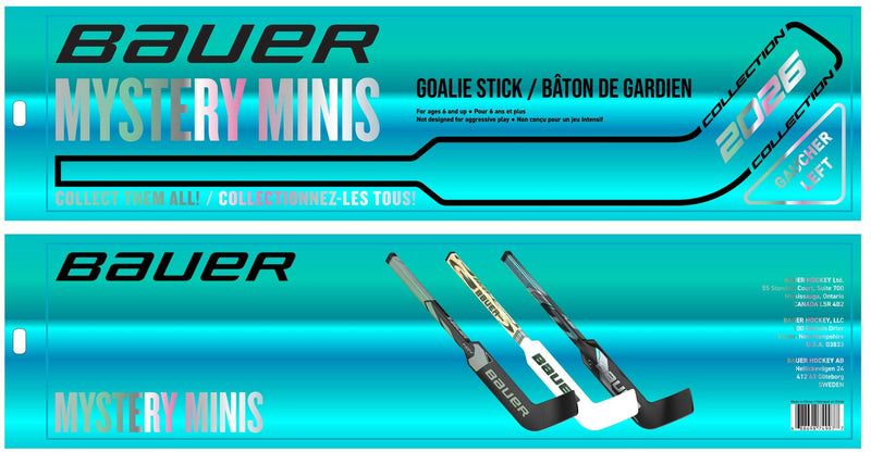 2026 Mystery Mini Goalie Hockey Stick, 18-in F9588