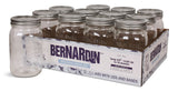Decorative Glass Mason Jars with Snap Lids, 1 L, 12 Count