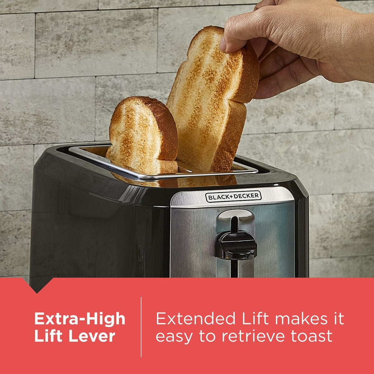 Extra Wide Slots Toaster with 7 Settings, 2-Slices