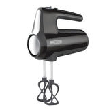 Helix Hand Mixer, Premium Performance 5 Speed Hand Mixer, Includes 5 Attachments and Case, Black