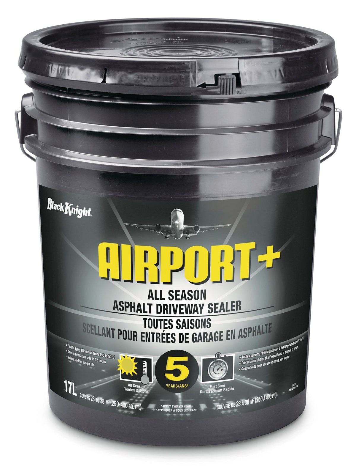 Airport+ All-Season Driveway Asphalt Sealer, 250-400 sq. ft Coverage, 17-L