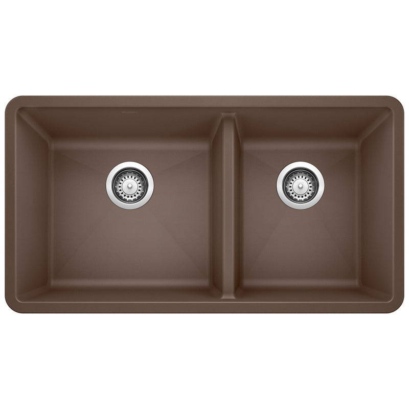 60/40 Double Bowl Undermount Kitchen Sink, Café, 33-in I8550