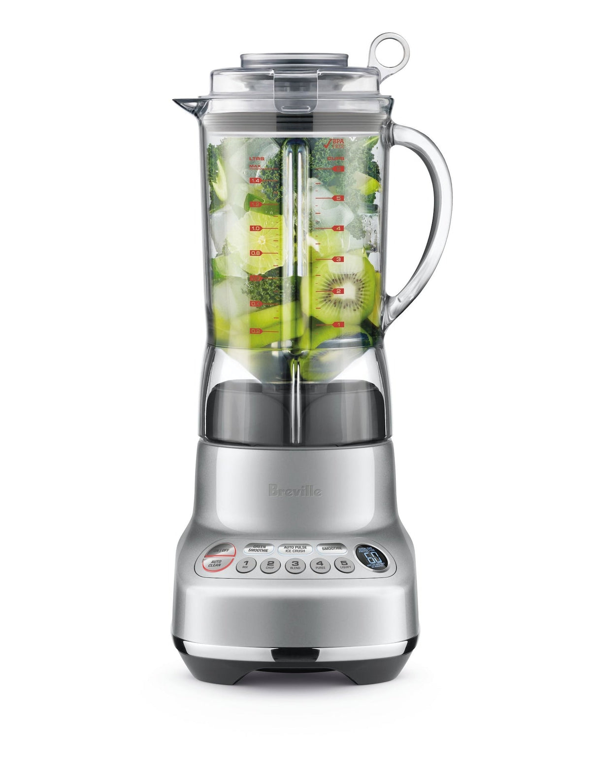 Fresh & Furious Blender with LCD Display, Silver