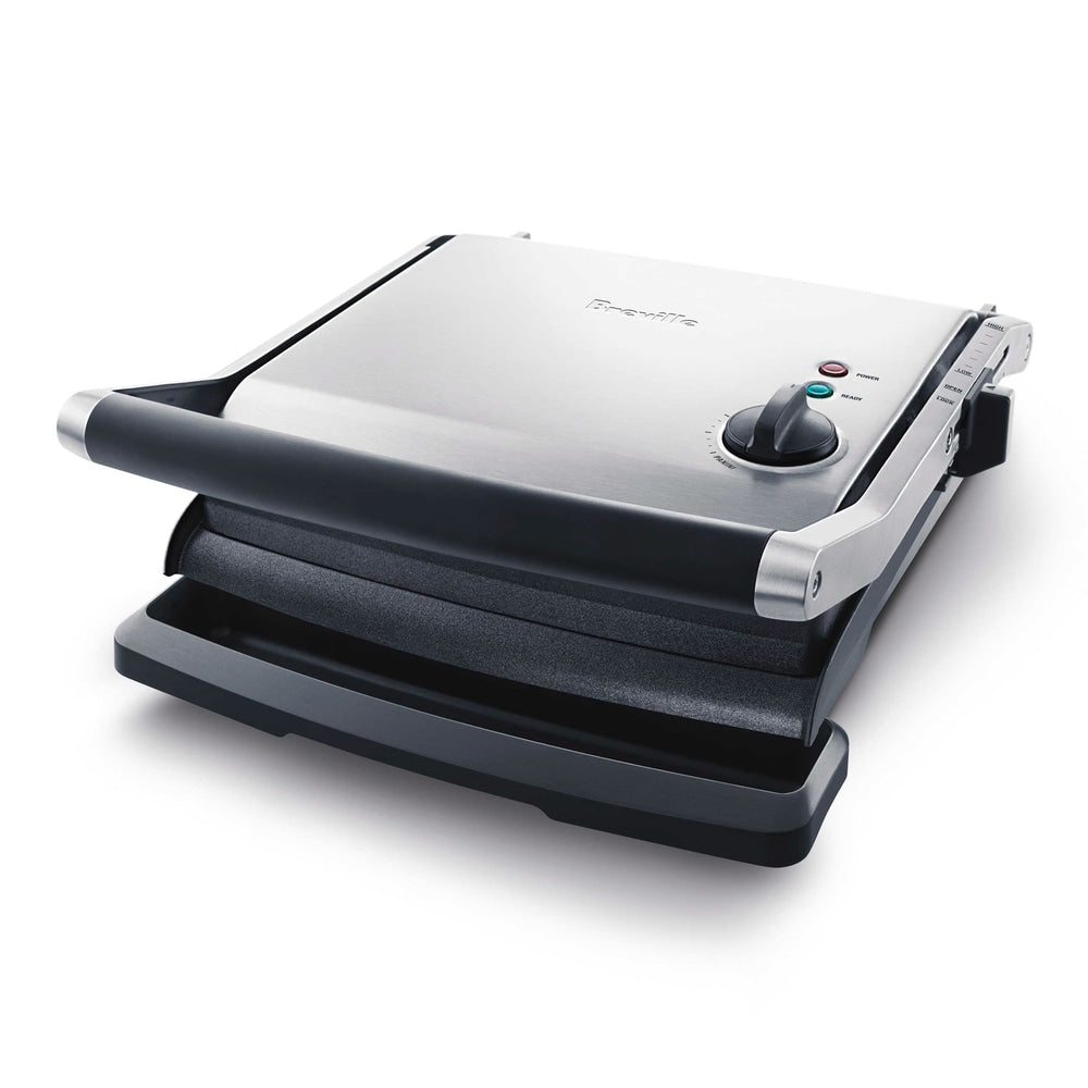 Panini Non-Stick Indoor Grill & Sandwich Press, Brushed Stainless Steel
