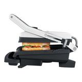 Panini Non-Stick Indoor Grill & Sandwich Press, Brushed Stainless Steel