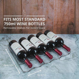 Schmecke Wine Fridge, Dual Freestanding Wine Refrigerator, 33 Bottle Wine Cooler