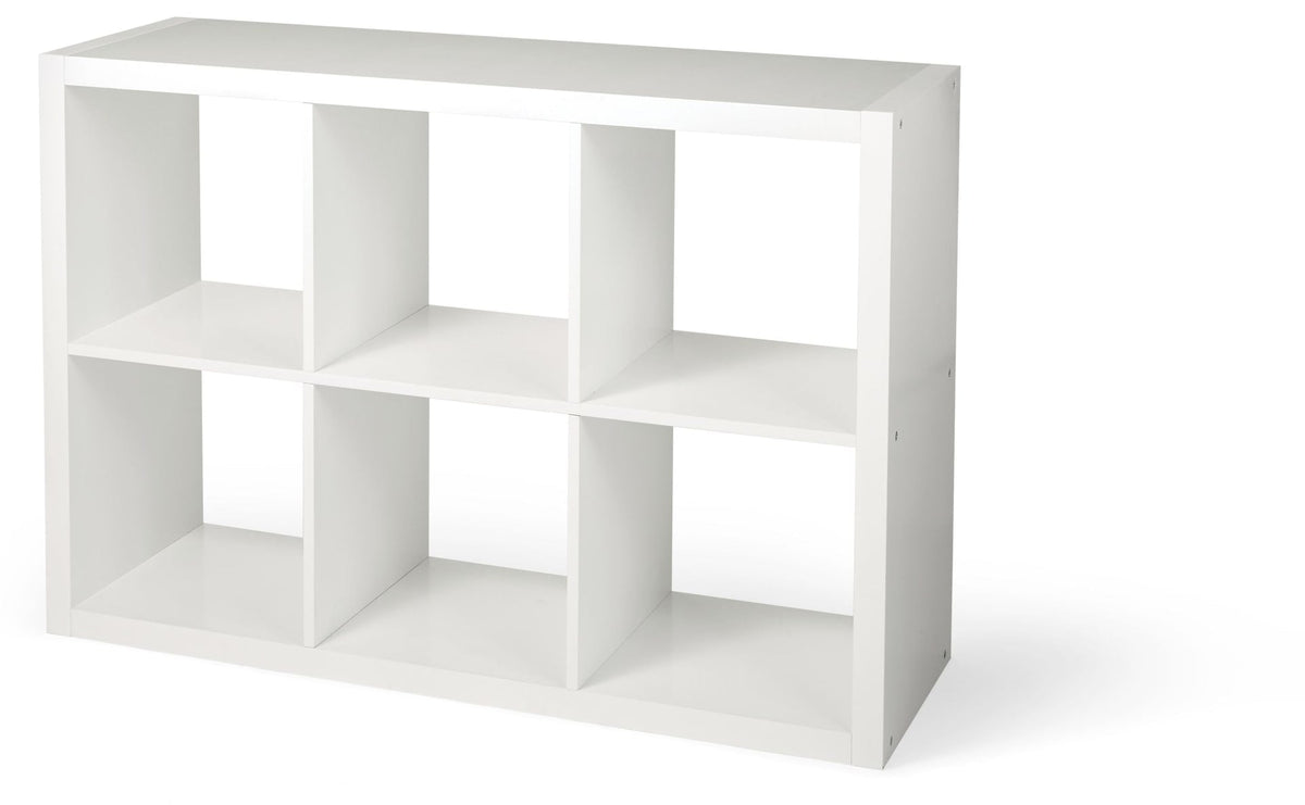 CANVAS Invermere 6-Cube Storage Organizer, Bookcase/Bookshelf, White
