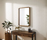 CANVAS Springside Pearwood Rectangular Wall Mirror, Brown, 24 x 36-in