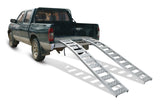 CargoMaster Aluminum Arched Loading Ramps Pair with Adjustable Straps, 90 x 12-in, 2-pc