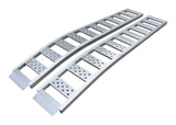 CargoMaster Aluminum Arched Loading Ramps Pair with Adjustable Straps, 90 x 12-in, 2-pc