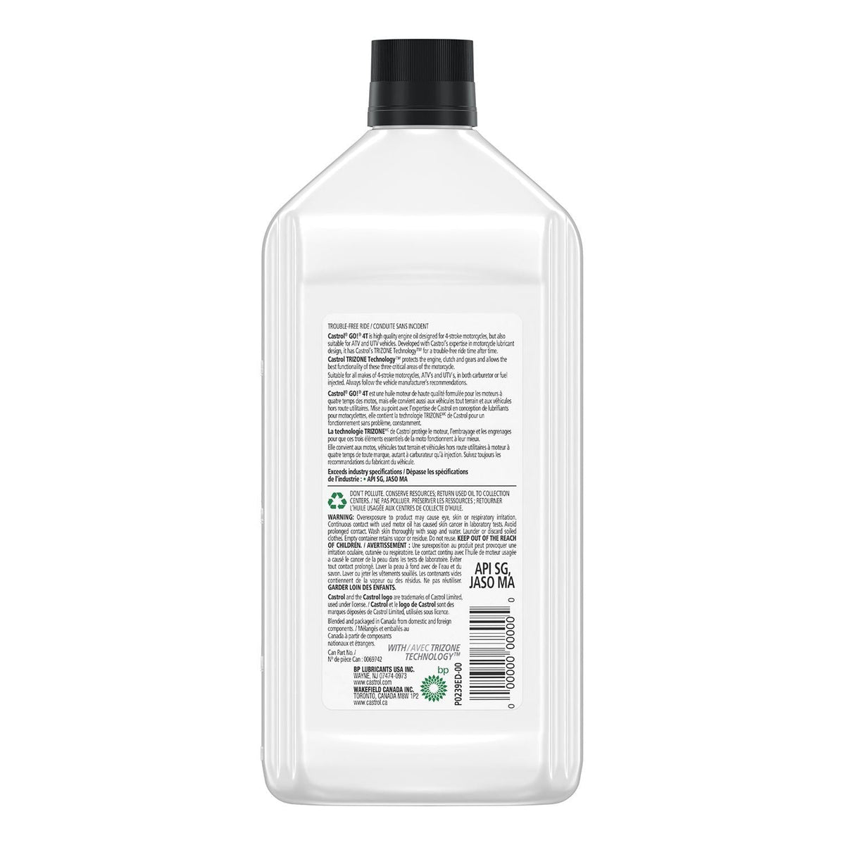 Go! 4-Stroke 4T Motorcycle Oil 20W50, 946-mL