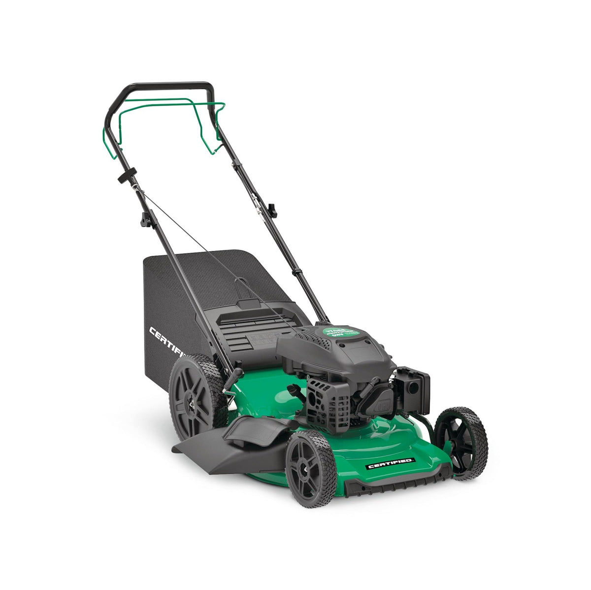Certified 174cc 3-in-1 Gas Engine RWD Walk Behind Self-Propelled Lawn Mower, 22-in