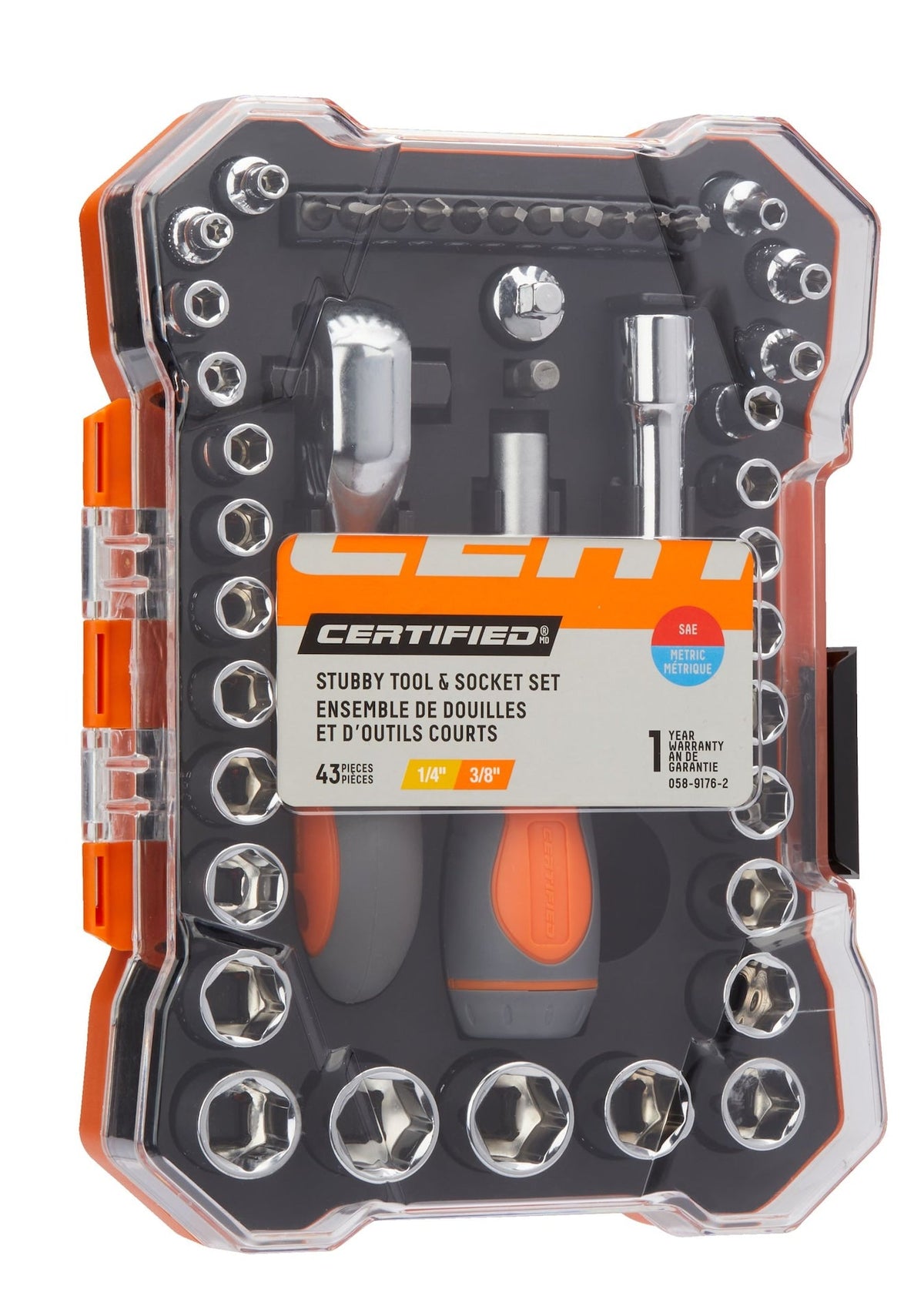 Certified Home Repair Tool & Socket Set, 43-pc