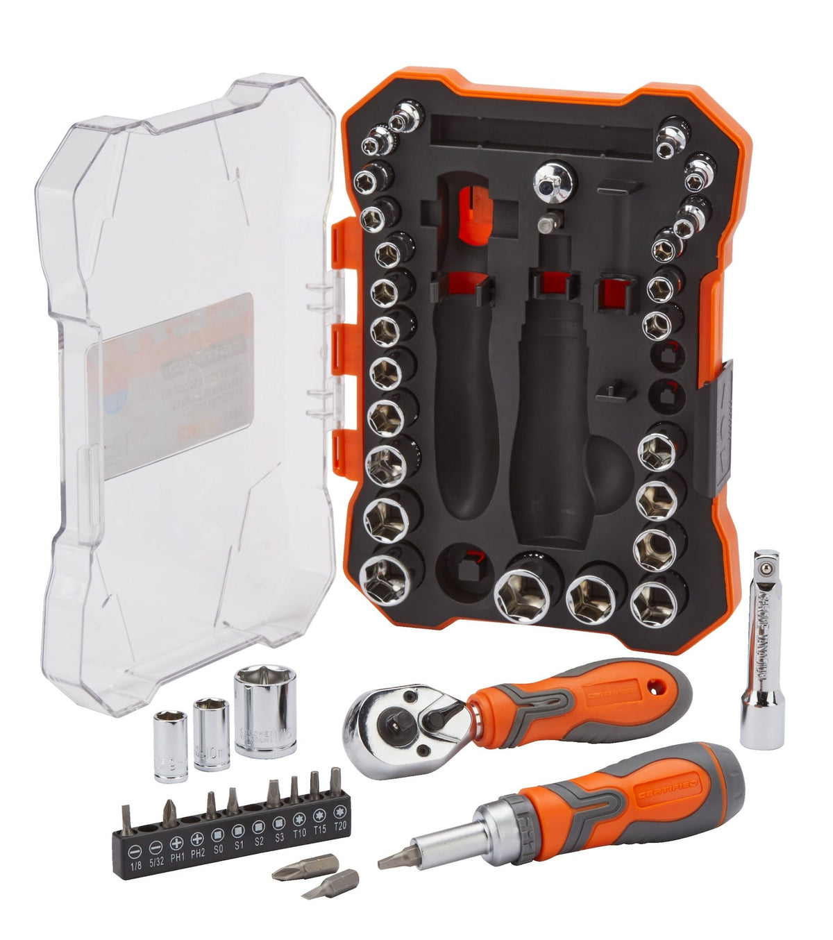 Certified Home Repair Tool & Socket Set, 43-pc