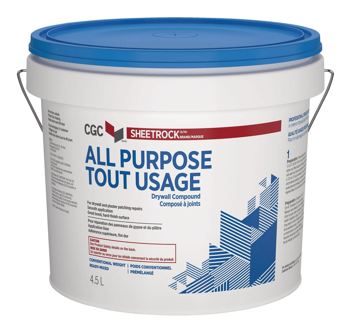 Sheetrock All-Purpose Ready-Mixed Drywall Compound, 4.5-L Pail