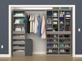 Modular Stackable Closet Storage Shelf Unit, Taupe