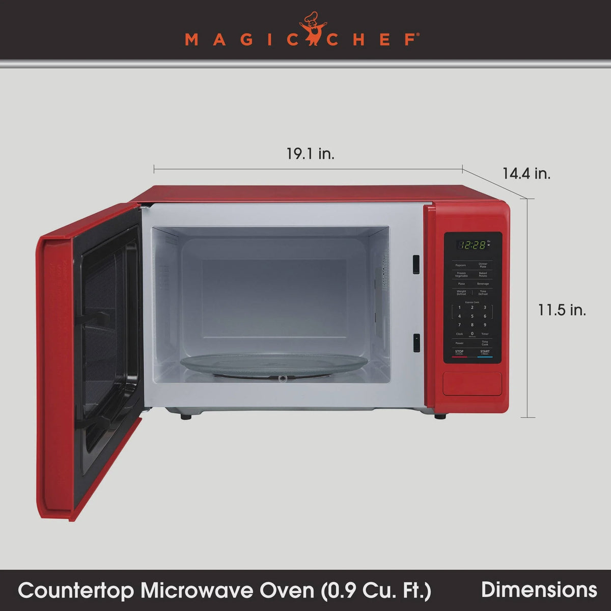 Magic Chef 0.9 cu ft Countertop Microwave Ovens in New Model
