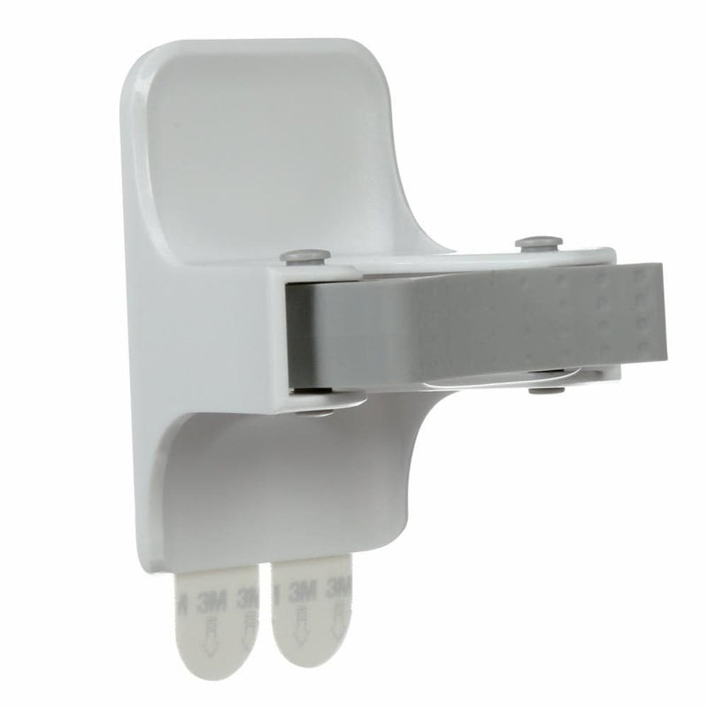 Wall-Mounted Mop & Broom Gripper with Adhesive Strips, White, 4-lbs, 1 Strip per Pack Z5744