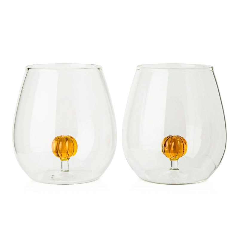 591-mL Borosilicate Pumpkin Wine Tumbler, 2-pk B4838