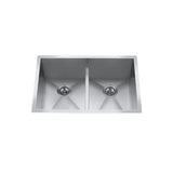 CXZD772L 29-in Low Divide Stainless Steel Double Bowl Sink