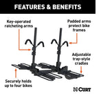 18087 Tray-Style Hitch-Mounted Bike Rack (4-Bike, 2-in Shank)
