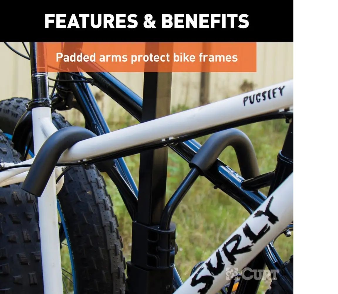 18087 Tray-Style Hitch-Mounted Bike Rack (4-Bike, 2-in Shank)