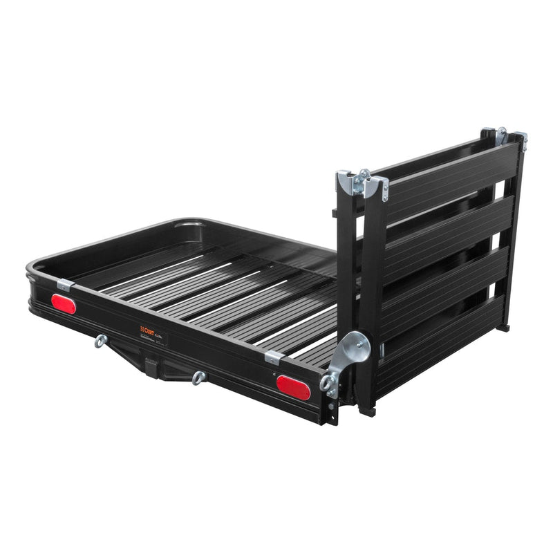 18112 Aluminum Hitch Mount Basket-Style Cargo Carrier with Ramp, Fits 2-in Receivers, 50 x 30-in S642