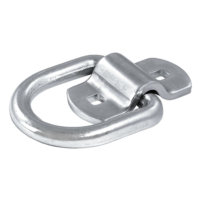 83742 3-in x 3-in Surface-Mounted Tie-Down D-Ring (3600-lb, Clear Zinc) R9181