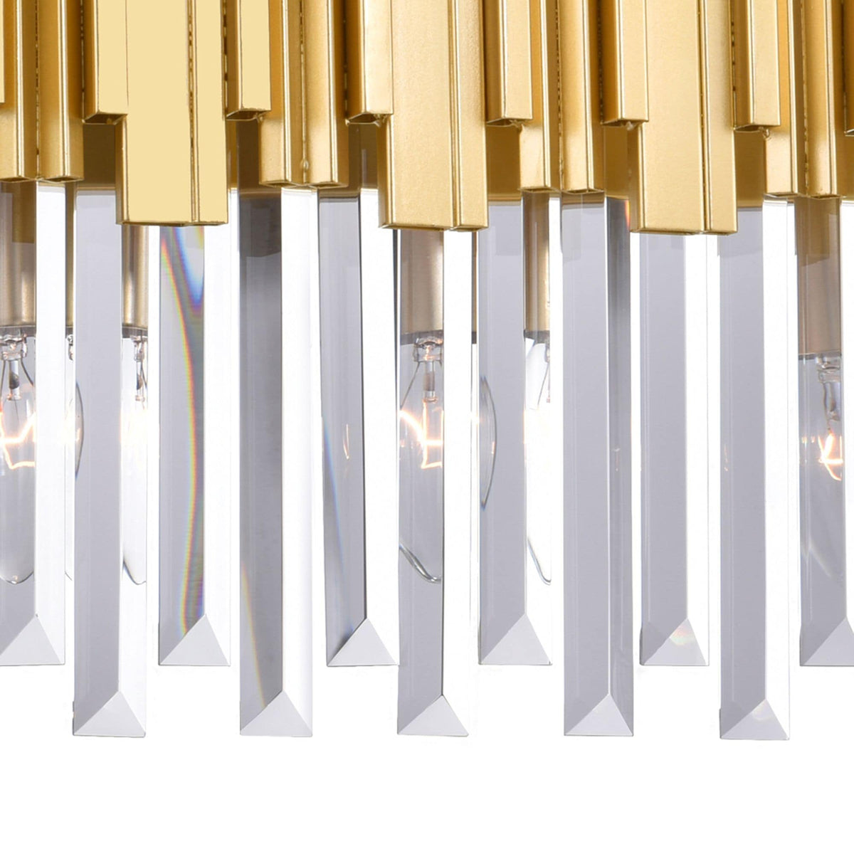Deco 3-Light Medallion Gold Vanity Light