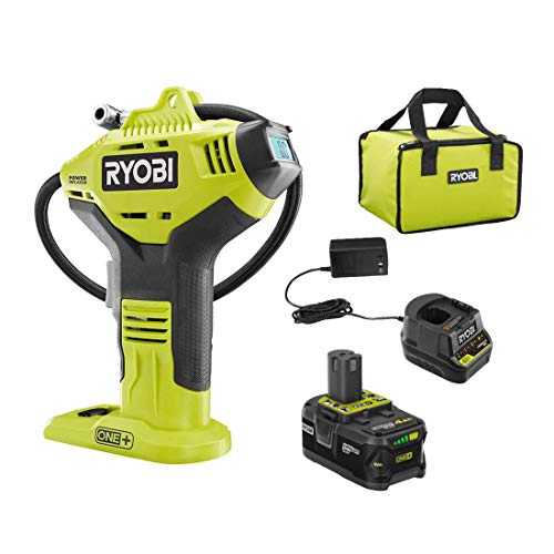 Cordless High Pressure Inflator with Digital Gauge & 18V Lithium-Ion Battery, Portable Tire & Sports Equipment Pump Z6870