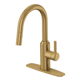 Colby Single-Handle Pull-Down Kitchen Faucet, Brushed Bronze