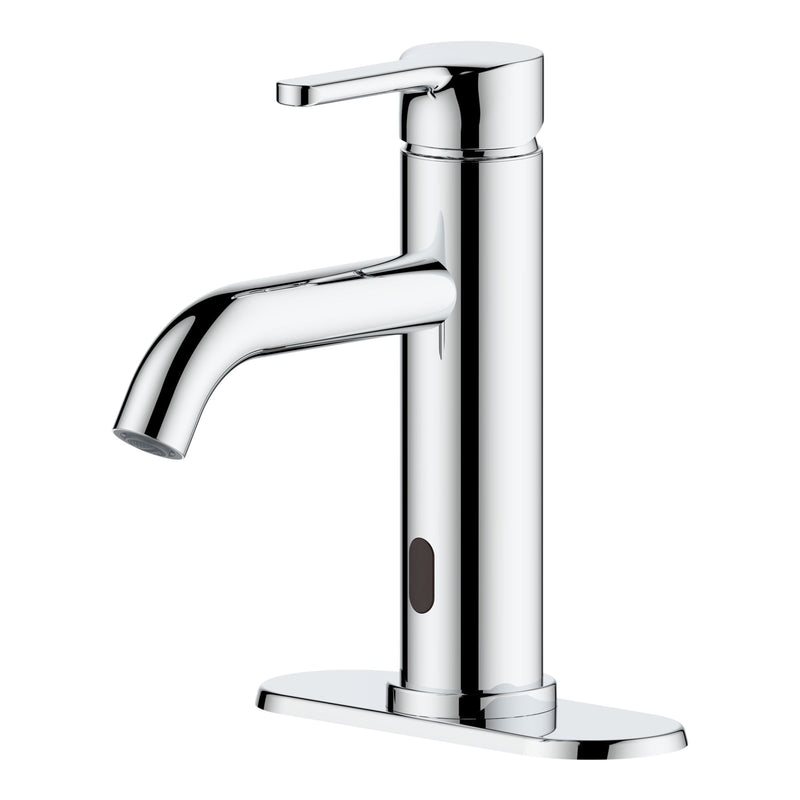 Tronus Touchless Single Control Lavatory/Bathroom Sink Faucet, 4-in Centerset, Chrome V6530