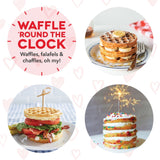 Dash Heart Compact Mini, Non-Stick Waffle Maker, Red