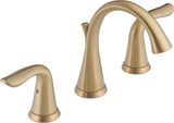 Delta Lahara 2-Handle Widespread Faucet, Champagne Bronze