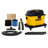 AC/DC Poly Dry/Wet Vacuum, Water-Resistant Off/ Switch, 34-L