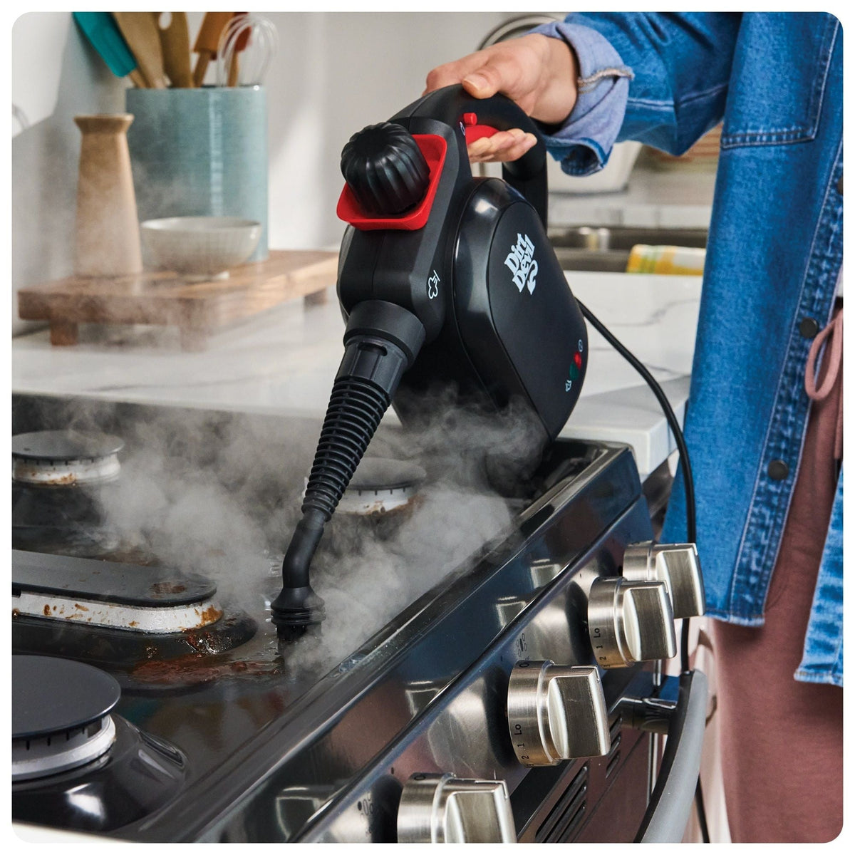 Dirt Devil Handheld Portable Steam Cleaner, Multi-surface, 7-in-1 Specialized Attachment Kit