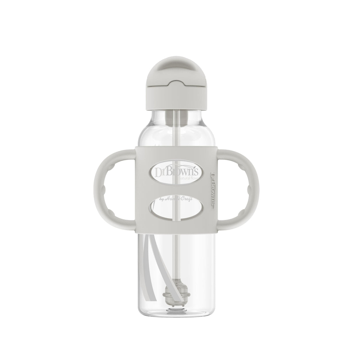 Milestones Narrow Sippy Straw Bottle with Handles, 8-oz