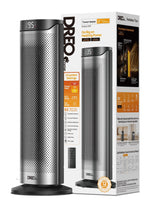 Home 1500W PTC Convection Oscillating Ceramic Electric Tower Heater, 23-in