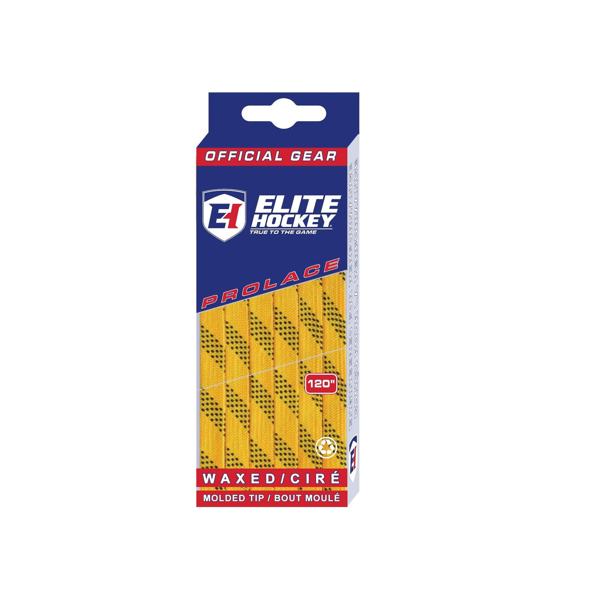 Prolace Skate Laces, Waxed, Yellow, Assorted Sizes