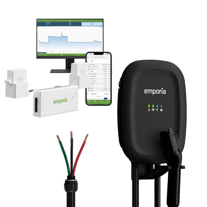 48A Wi-Fi Level 2 Hardwired J1772 EV Charger with Load Management A1430